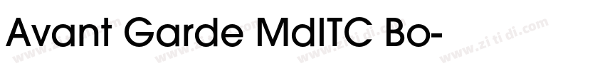 Avant Garde MdITC Bo字体转换